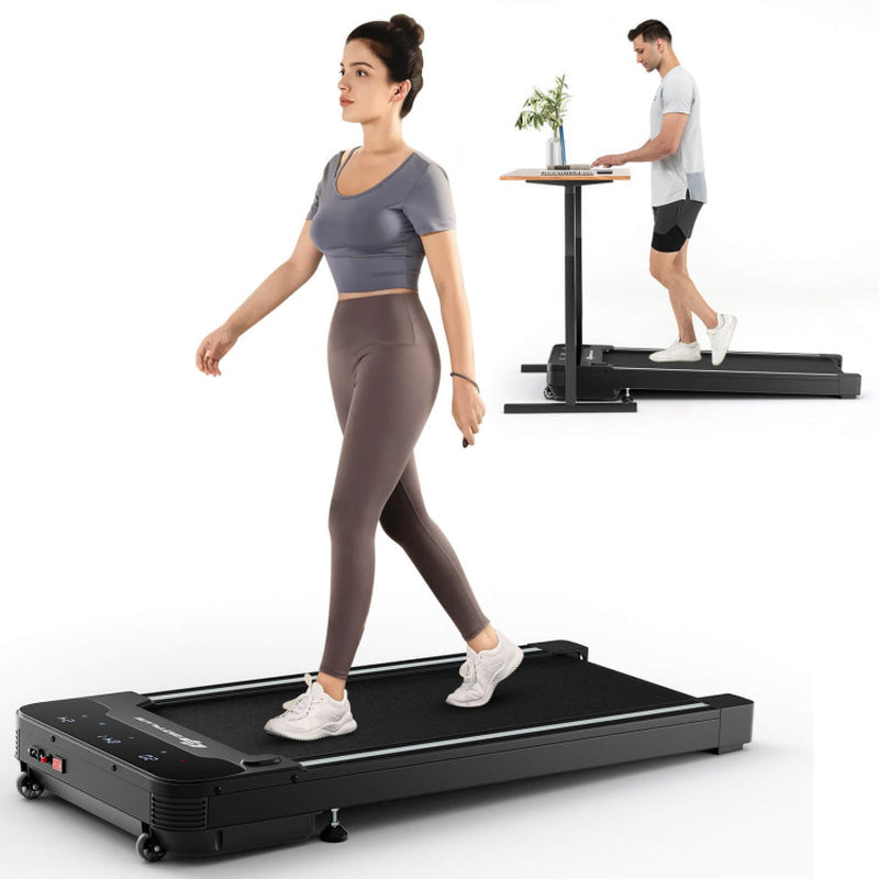 Under Desk Walking Pad Treadmill with Touchable LED Display