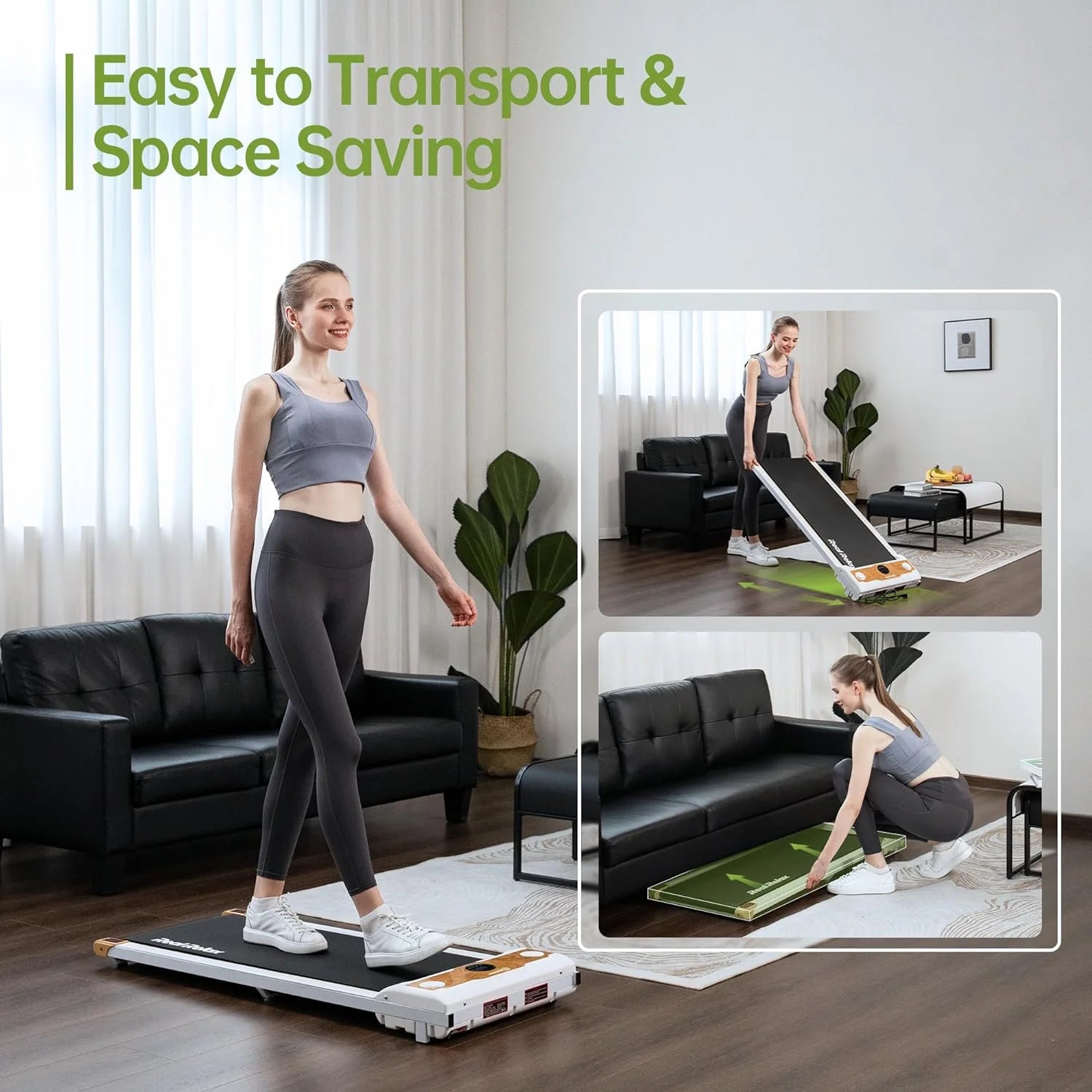 Under Desk Treadmill, Portable Walking Pad for Home Office