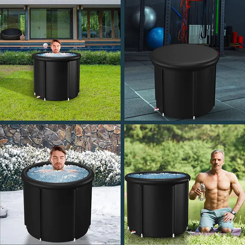 Portable Ice Bath Tub / Premium Cold Plunge Tub Outdoor Use / Oversized Adult Sized Cold Plunge Pool