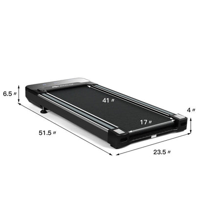 Under Desk Walking Pad Treadmill with Touchable LED Display