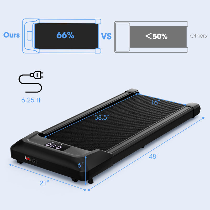 Walking Pad with LED Display and Remote Control