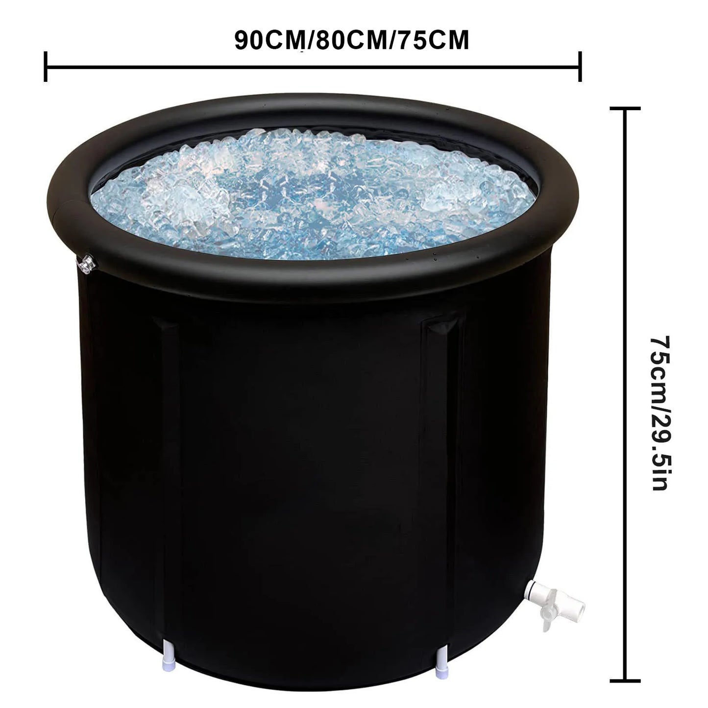 Portable Ice Bath Tub / Premium Cold Plunge Tub Outdoor Use / Oversized Adult Sized Cold Plunge Pool