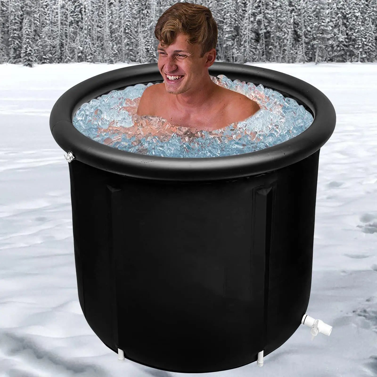 Portable Ice Bath Tub / Premium Cold Plunge Tub Outdoor Use / Oversized Adult Sized Cold Plunge Pool