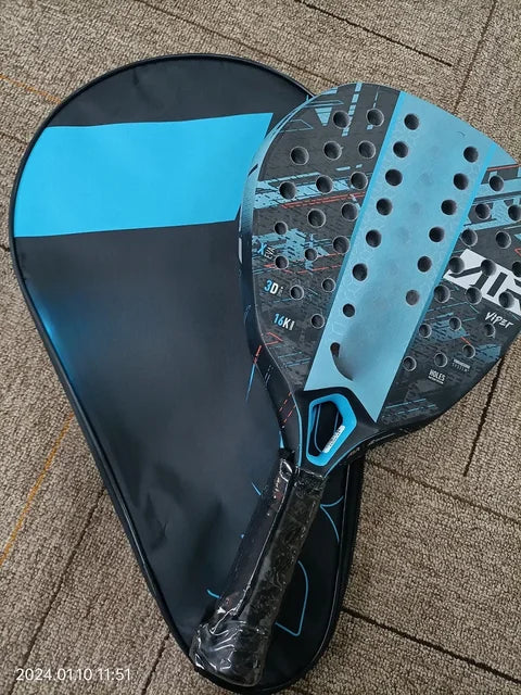 Padel Racket 3K/12K Carbon Fiber with EVA Memory Flex Foam Core