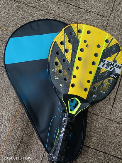 Padel Racket 3K/12K Carbon Fiber with EVA Memory Flex Foam Core