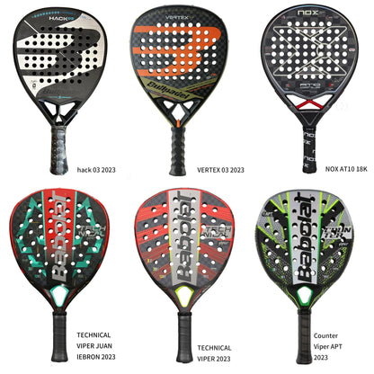 Padel Racket 3K/12K Carbon Fiber with EVA Memory Flex Foam Core