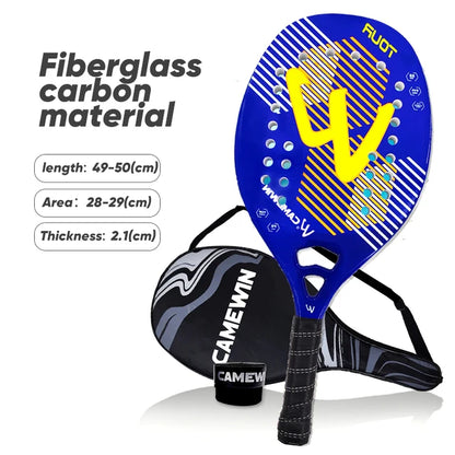 Padel Racket New Beach Shoot Fiber Glass