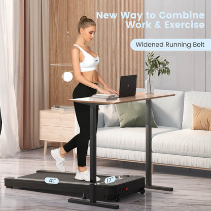 Under Desk Walking Pad Treadmill with Touchable LED Display